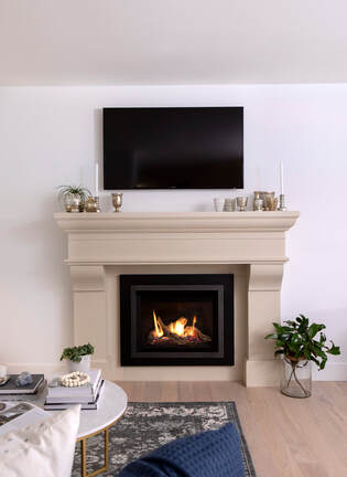 French Country Concrete Mantel, Concrete Fireplace Surround Canada