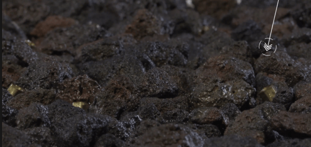 how to arrange lava rock on a gas