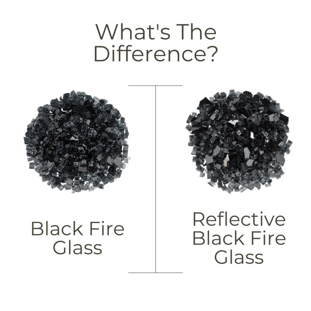 Reflective Fire Glass vs Non Reflective