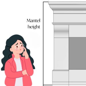 mantel height