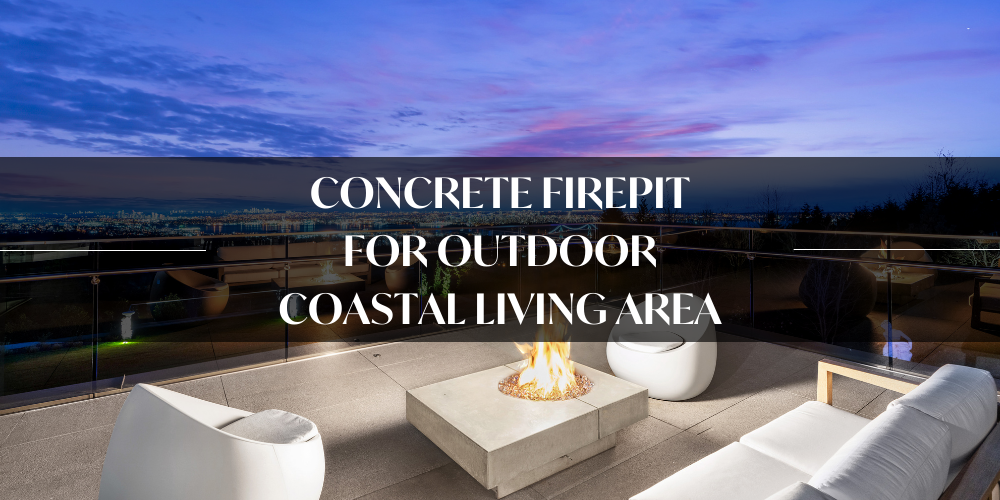 Concrete Firepit for Outdoor